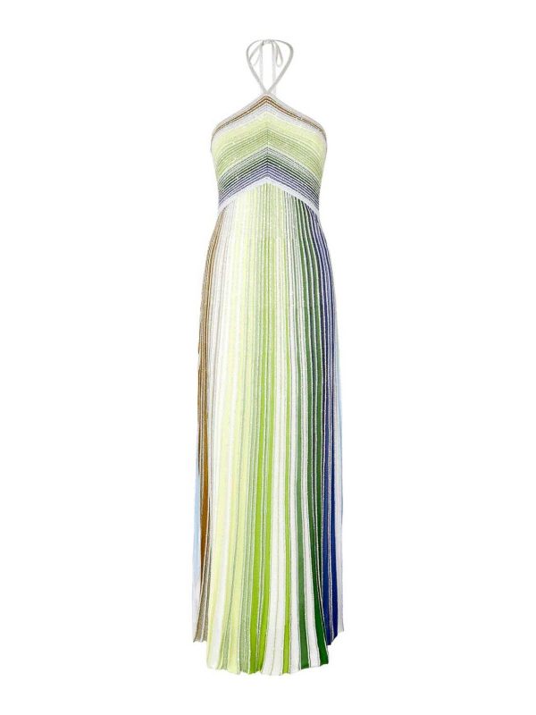 Missoni Robe Au Genou - Vert