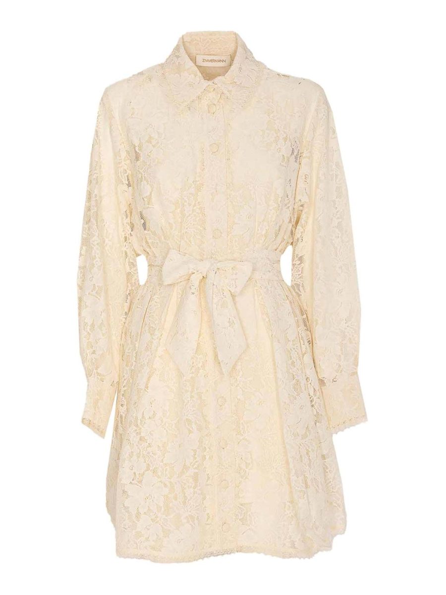 Zimmermann Robe Courte - Blanc