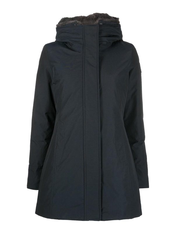 Woolrich Manteau Au Genou - Bleu