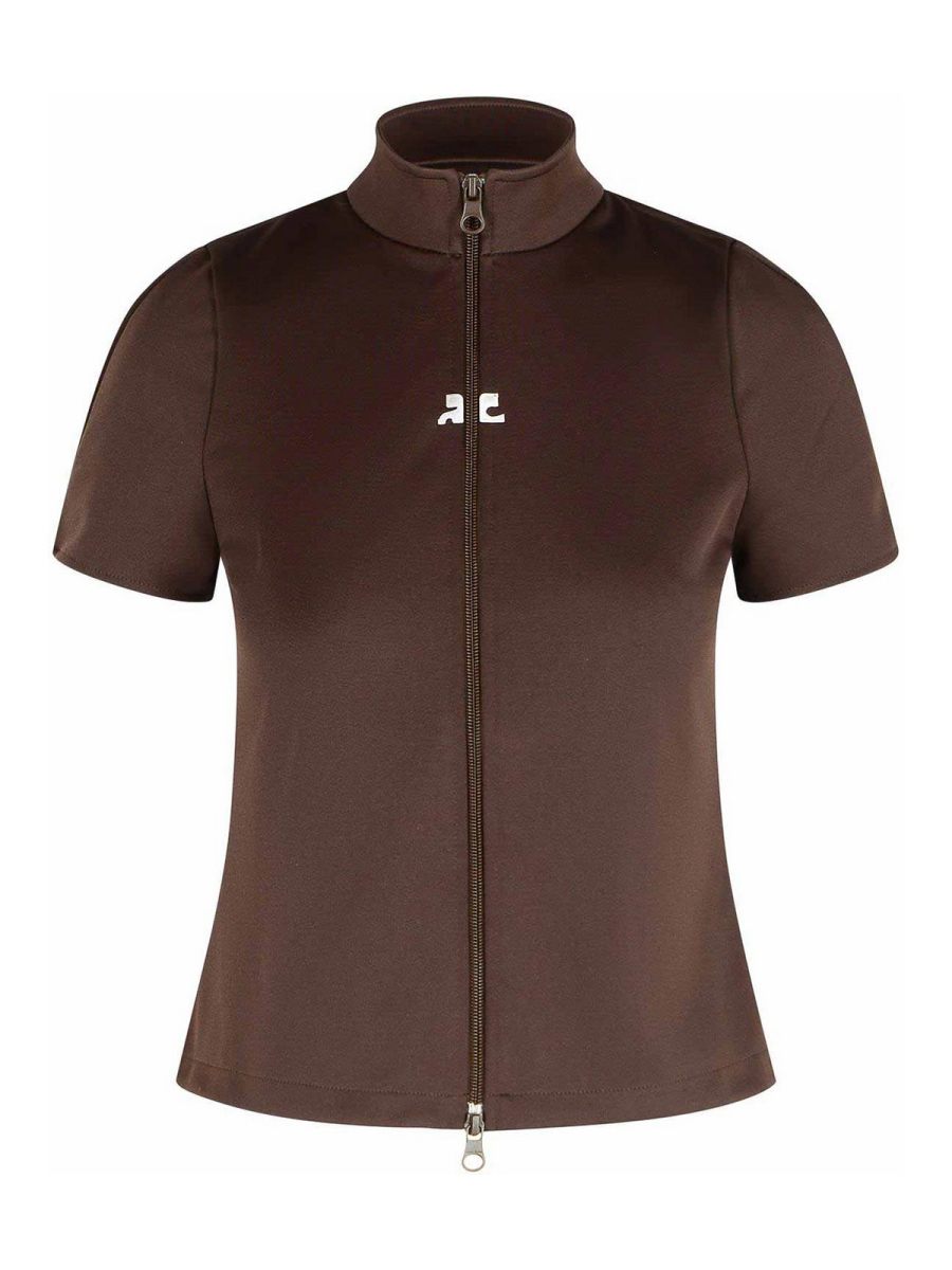 Courreges T-Shirt - Marron