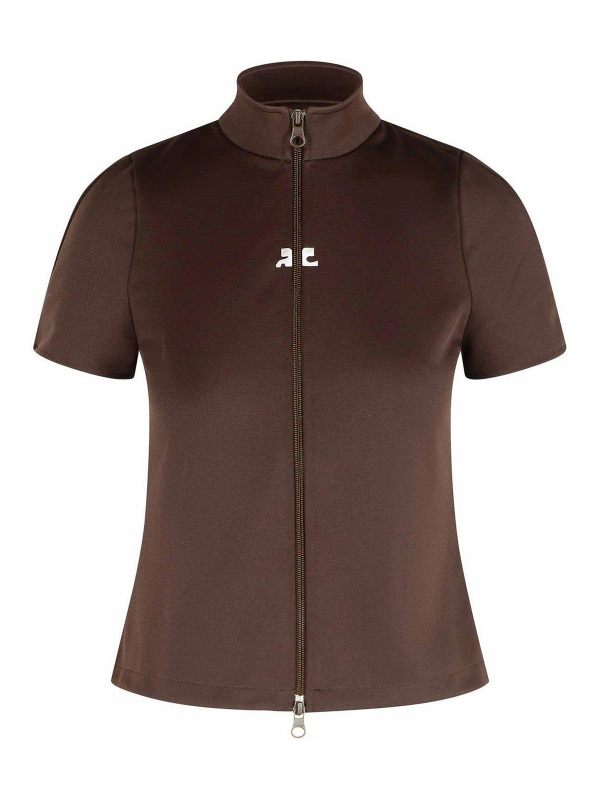 Courreges T-Shirt - Marron