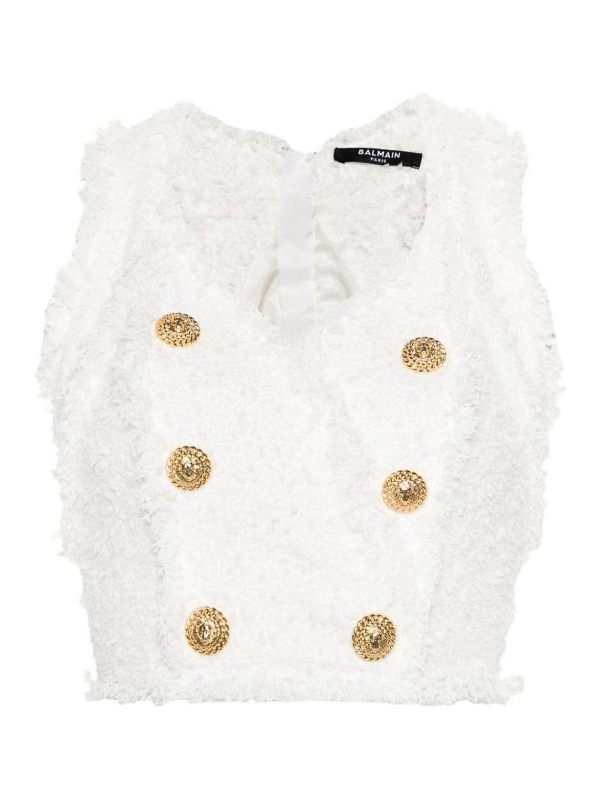 Balmain Top - Blanc