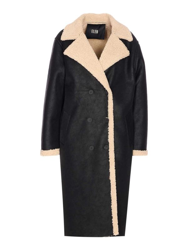 Eleh Manteau Court - Noir