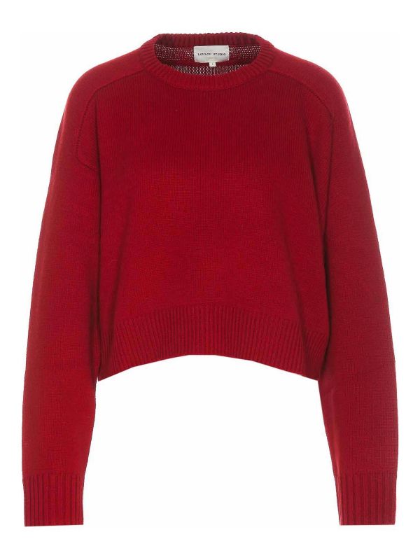 Loulou Studio Pull Col Rond - Rouge