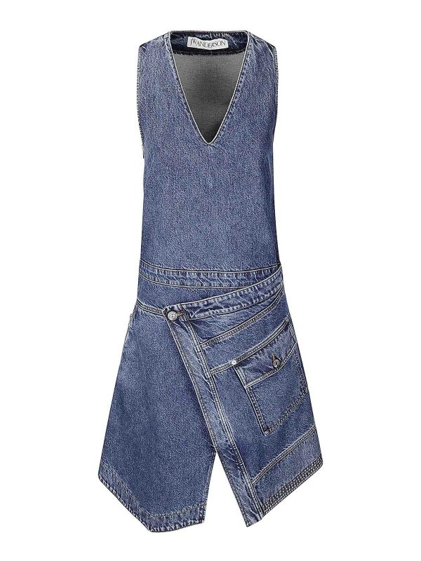 J. W. Anderson Robe Au Genou - Foncé Délavé