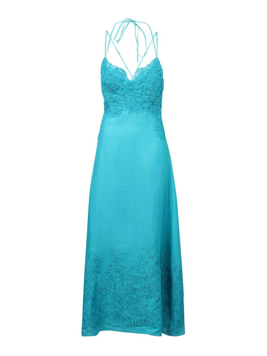 Ermanno Scervino Robe De Soirée - Bleu