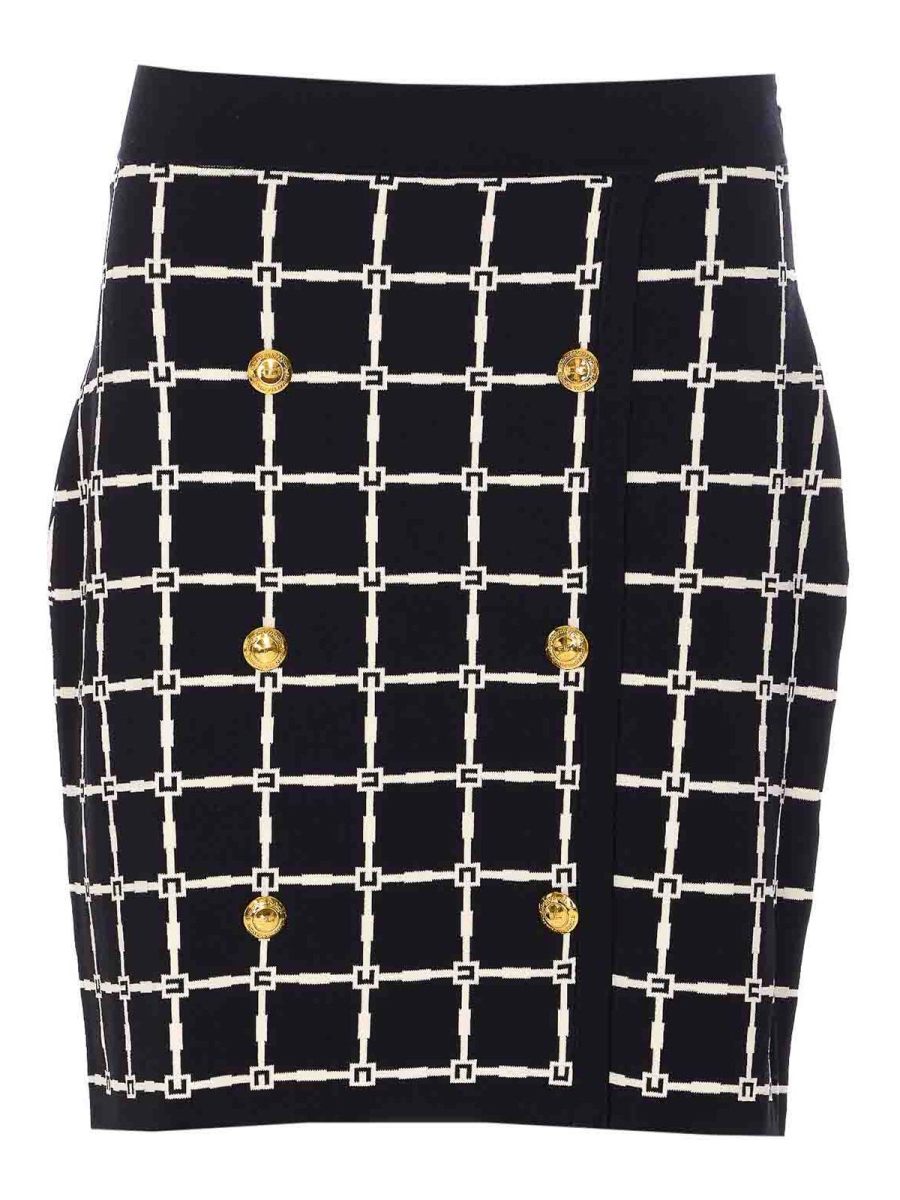 Elisabetta Franchi Jupe Midi - Noir