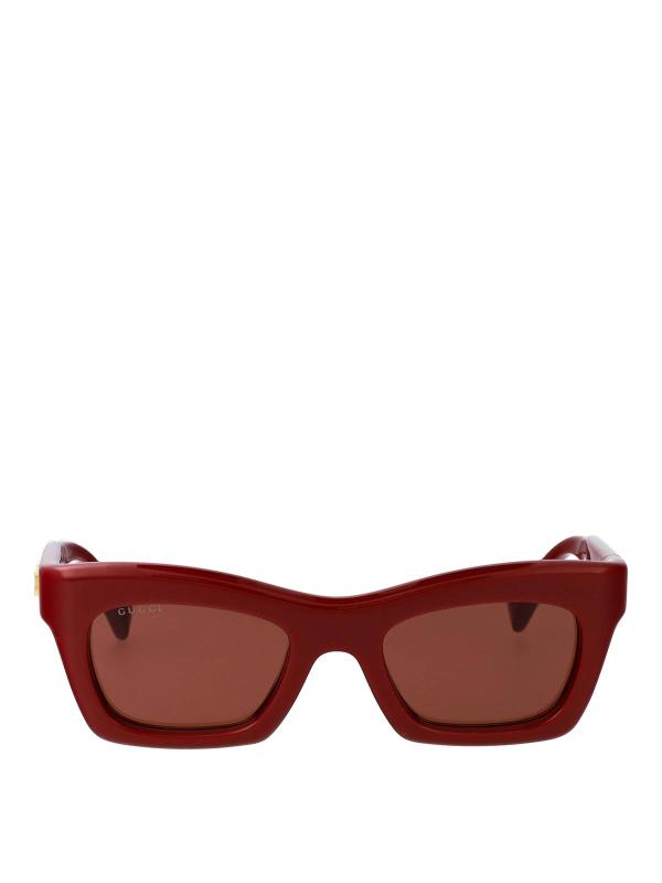 Gucci Lunettes De Soleil - Rouge Brun