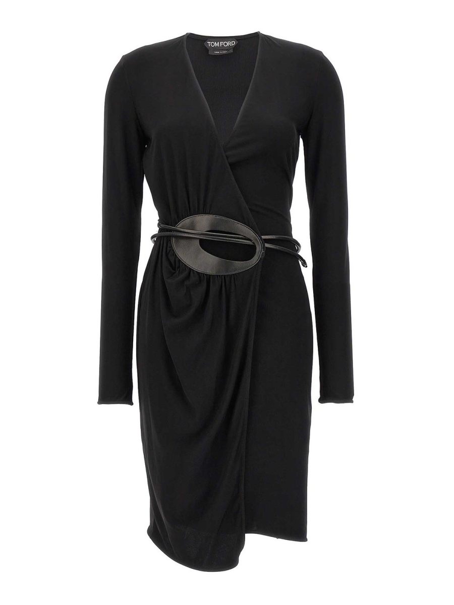 Tom Ford Robe Au Genou - Noir