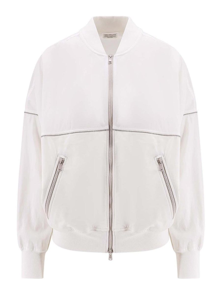 Brunello Cucinelli Pull Col Bateau - Blanc