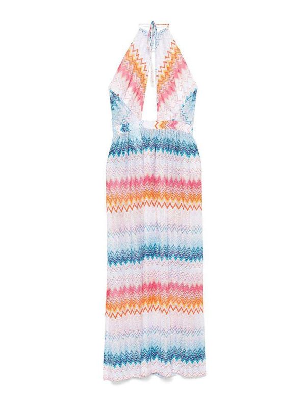 Missoni Robe Au Genou - Bleu