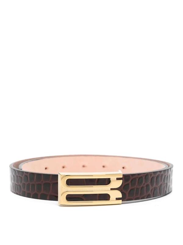 Victoria Beckham Ceinture - Marron Foncé