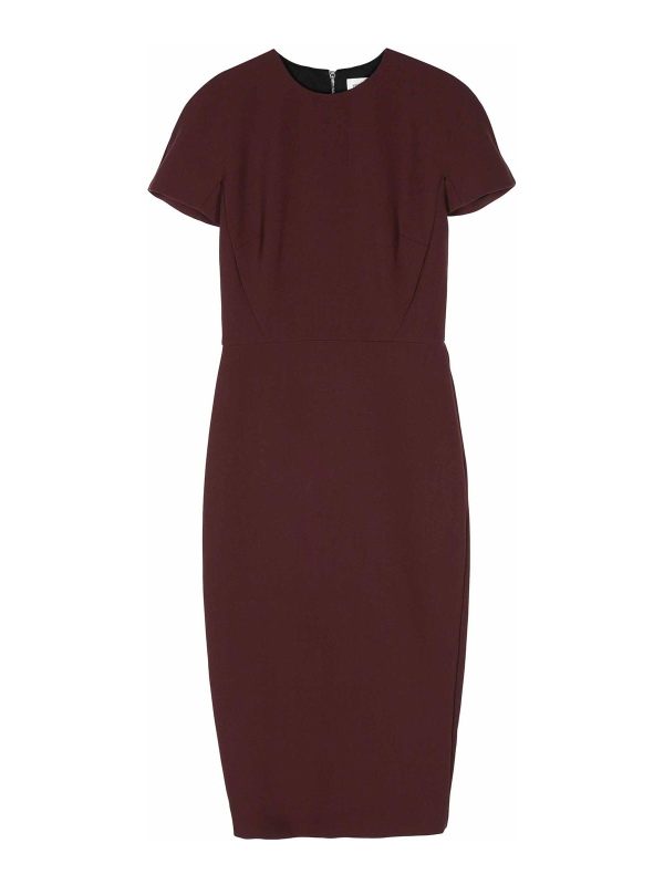 Victoria Beckham Robe Au Genou - Noir