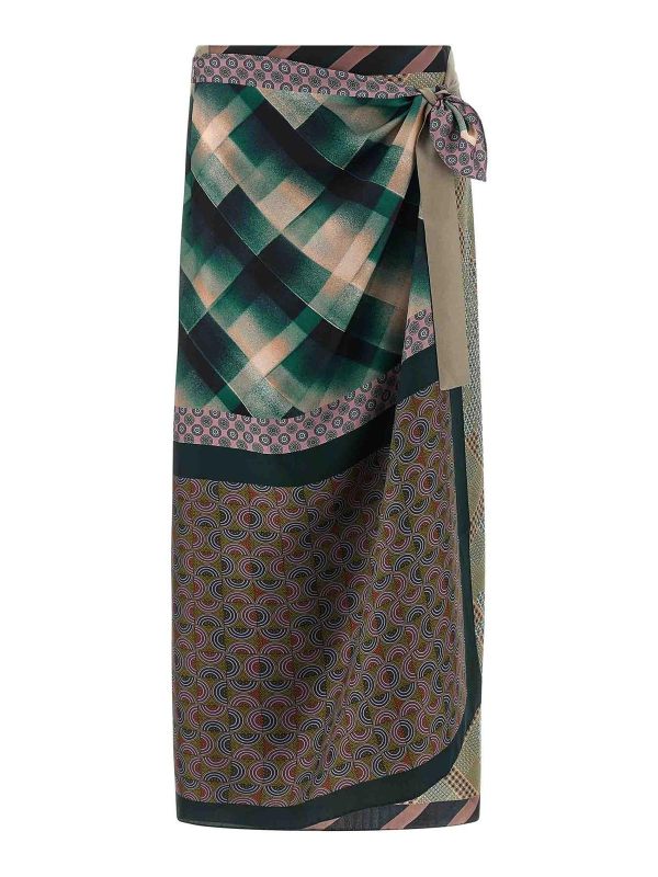 Dries Van Noten Jupe Midi - Multicolor