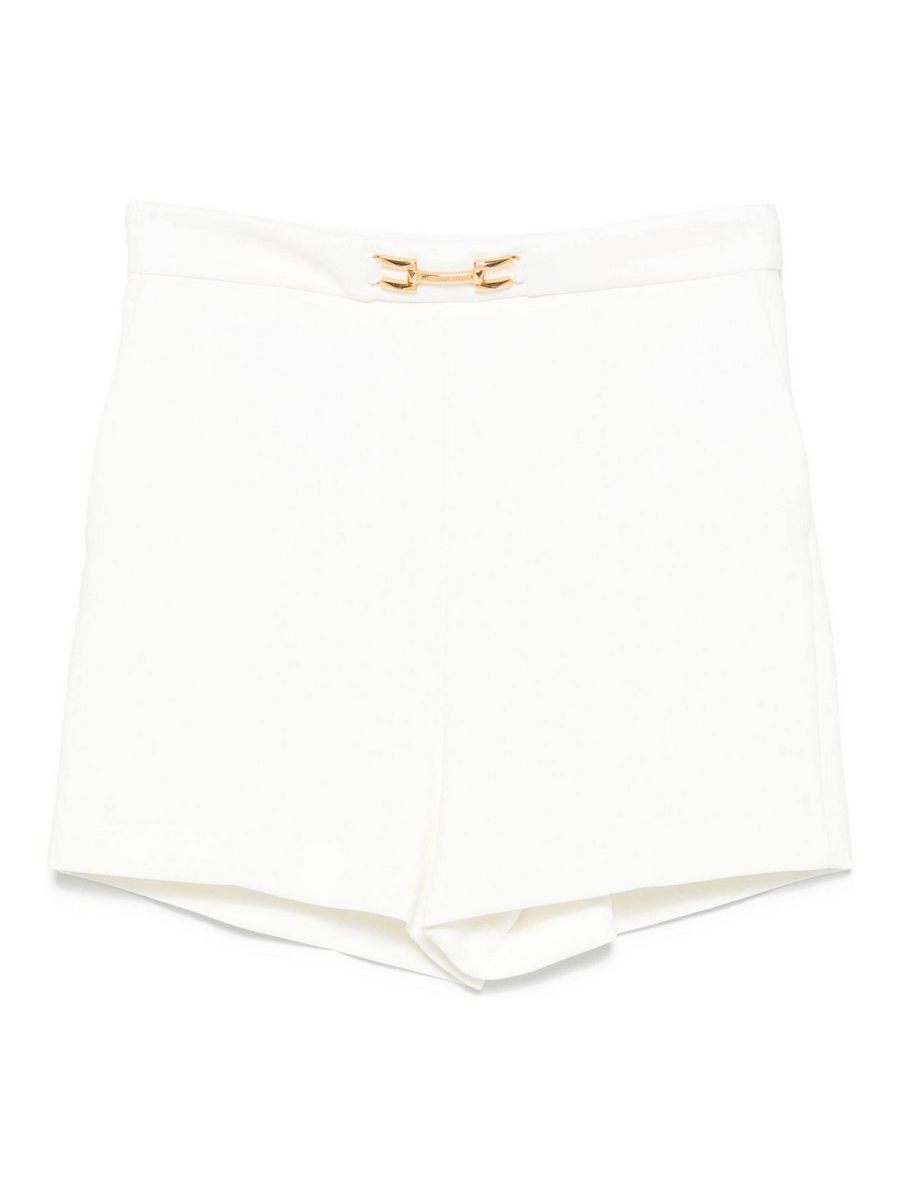 Elisabetta Franchi Pantalons Décontractés - Crème