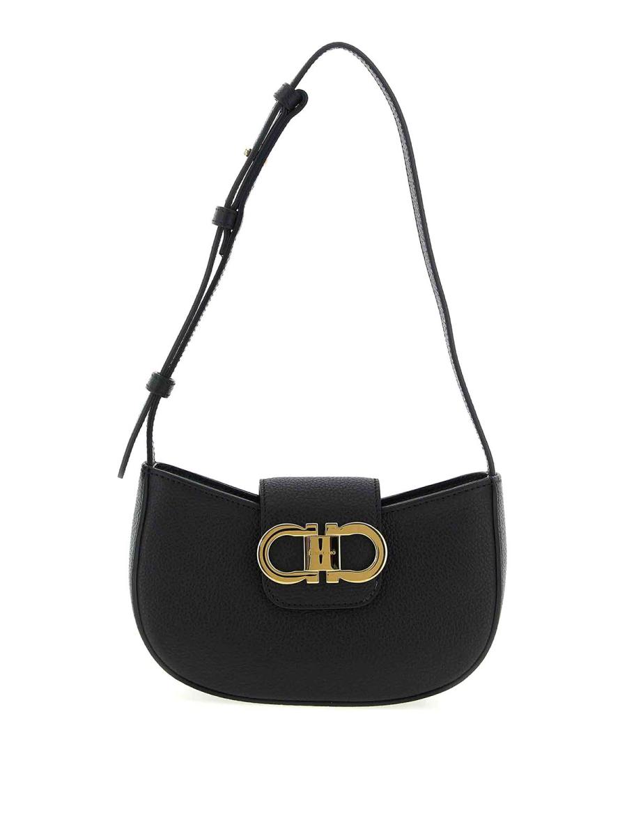 Ferragamo Sac Porté Épaule - Noir