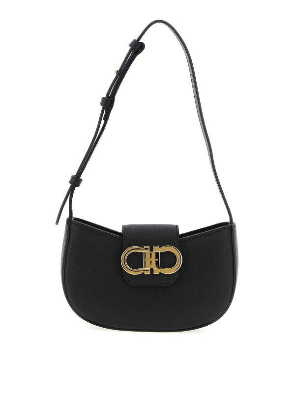 Ferragamo Sac Porté Épaule - Noir