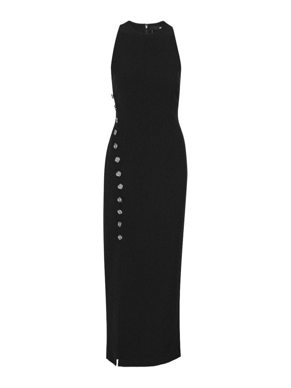 Rotate Birger Christensen Robe Au Genou - Noir