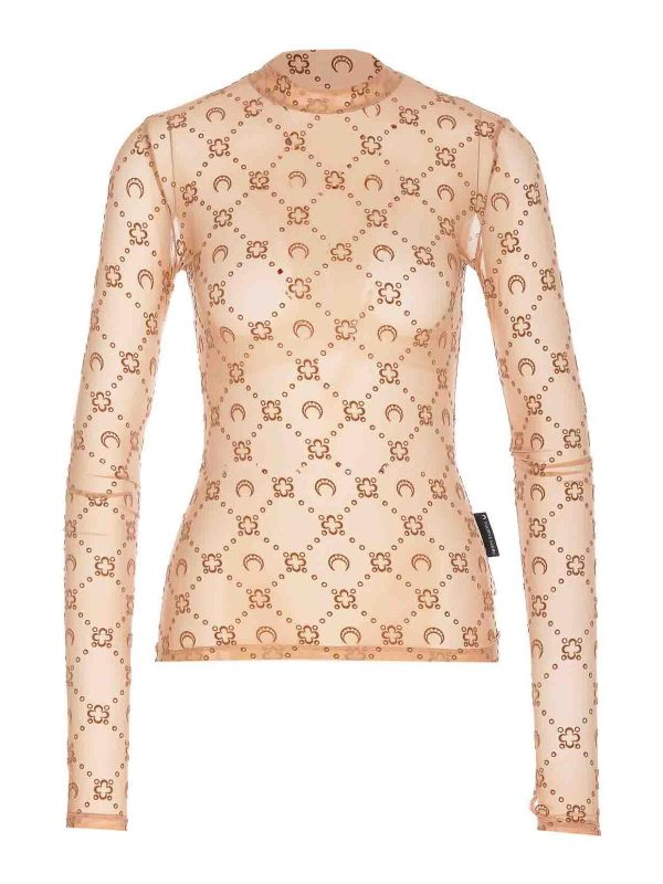 Marine Serre Top - Beige