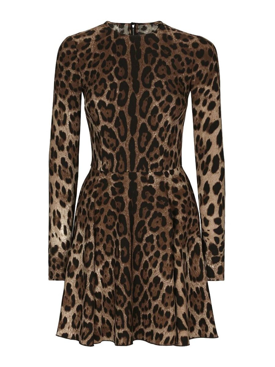 Dolce & Gabbana Robe Au Genou - Marron