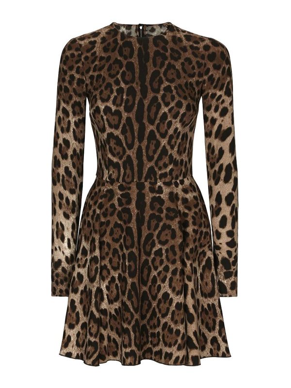 Dolce & Gabbana Robe Au Genou - Marron