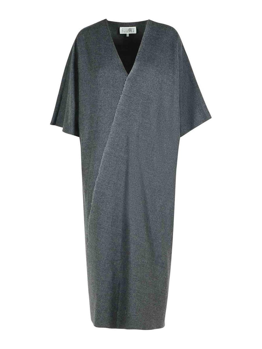 MM6 Maison Margiela Maxi Robe - Gris