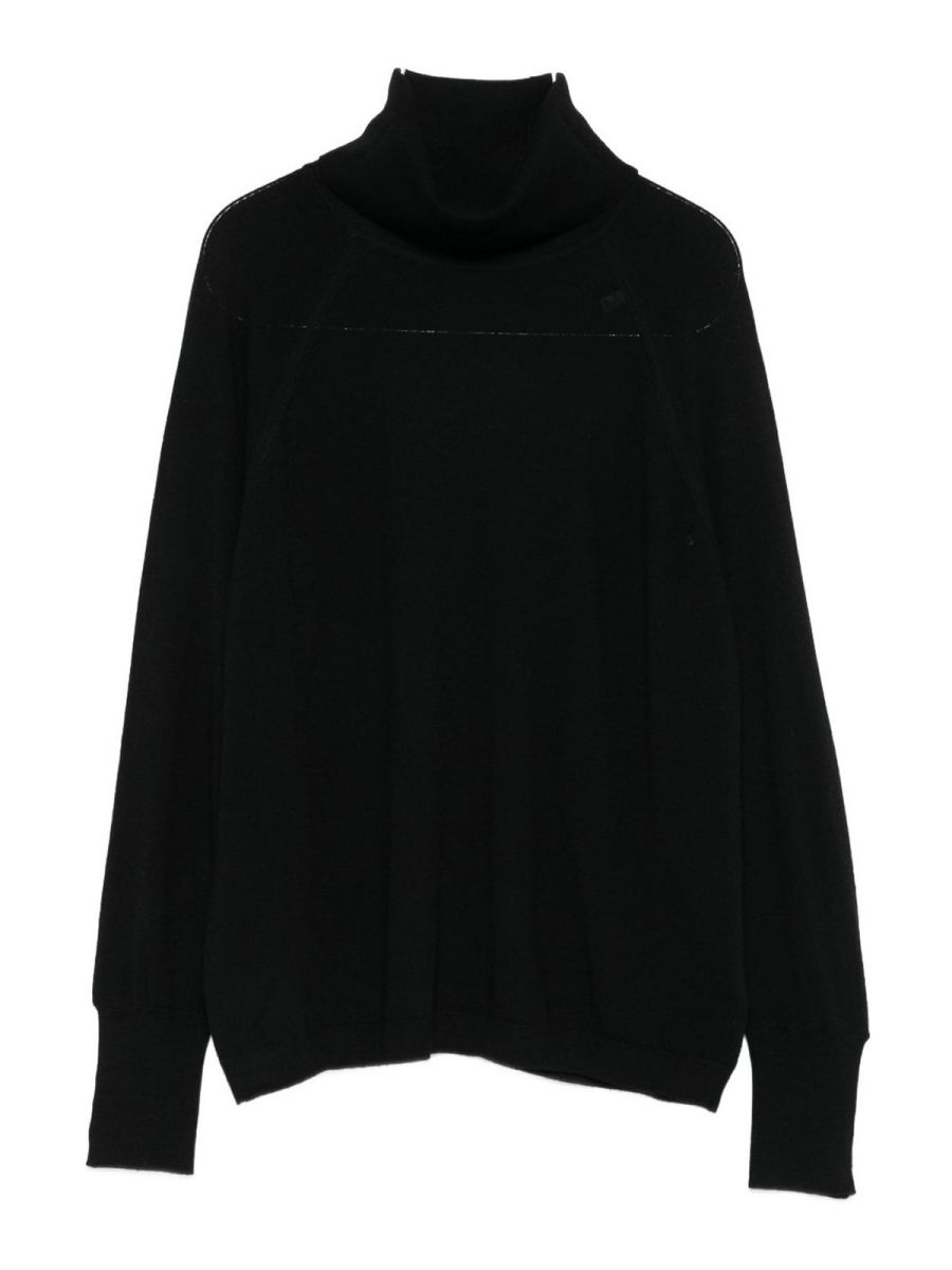 Alpha Studio Pull Col Rond - Noir