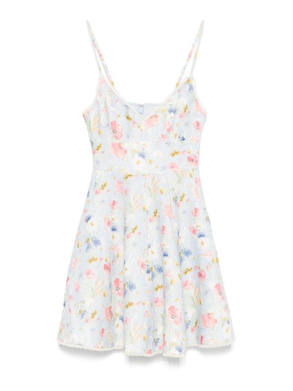 Zimmermann Robe Courte - Bleu