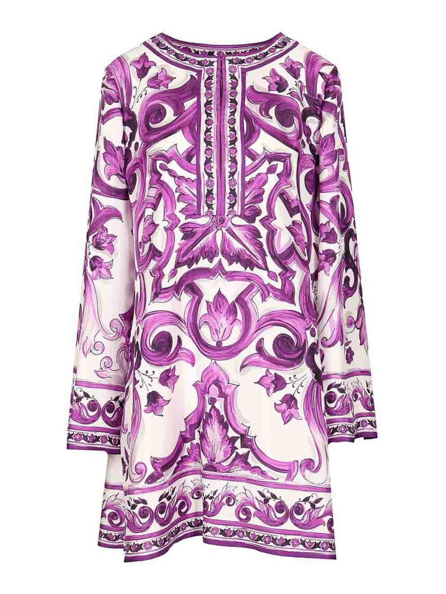 Dolce & Gabbana Robe Courte - Violet
