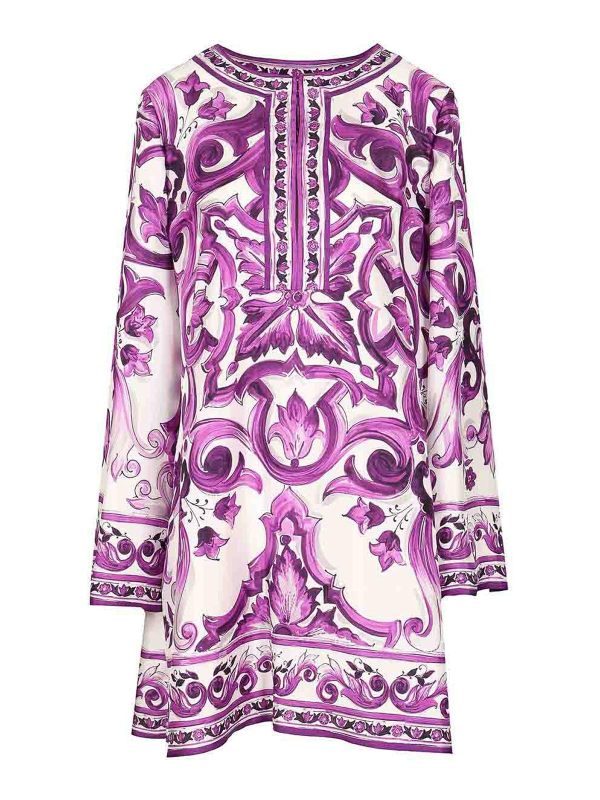 Dolce & Gabbana Robe Courte - Violet