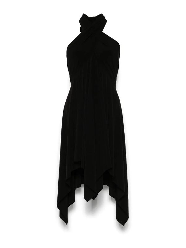 Norma Kamali Robe Au Genou - Noir