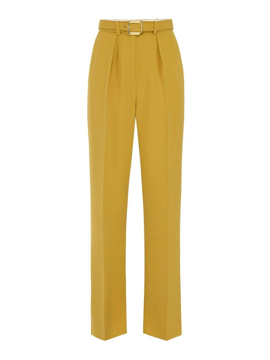 Elisabetta Franchi Pantalons Décontractés - Jaune