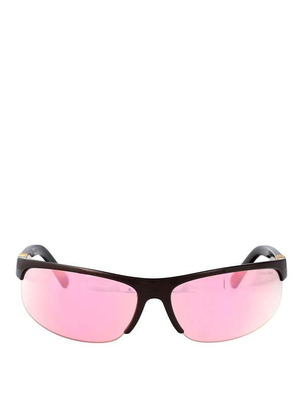 Miu Miu Lunettes De Soleil - Marron
