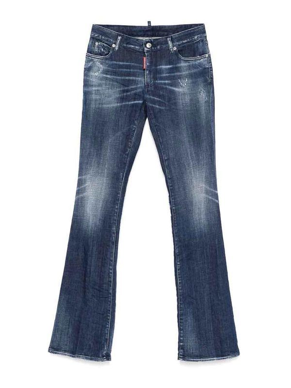 Dsquared2 Jean Bootcut - Bleu
