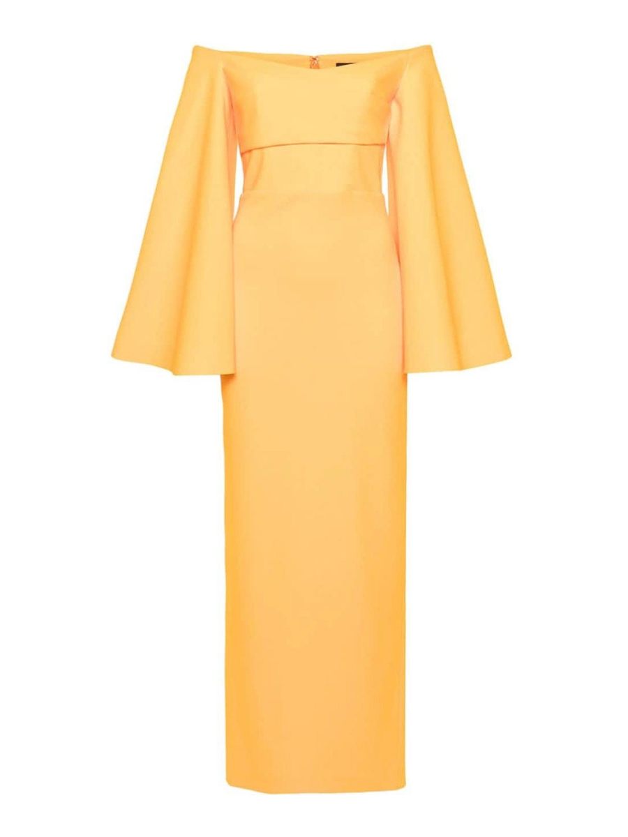 Solace London Maxi Robe - Orange