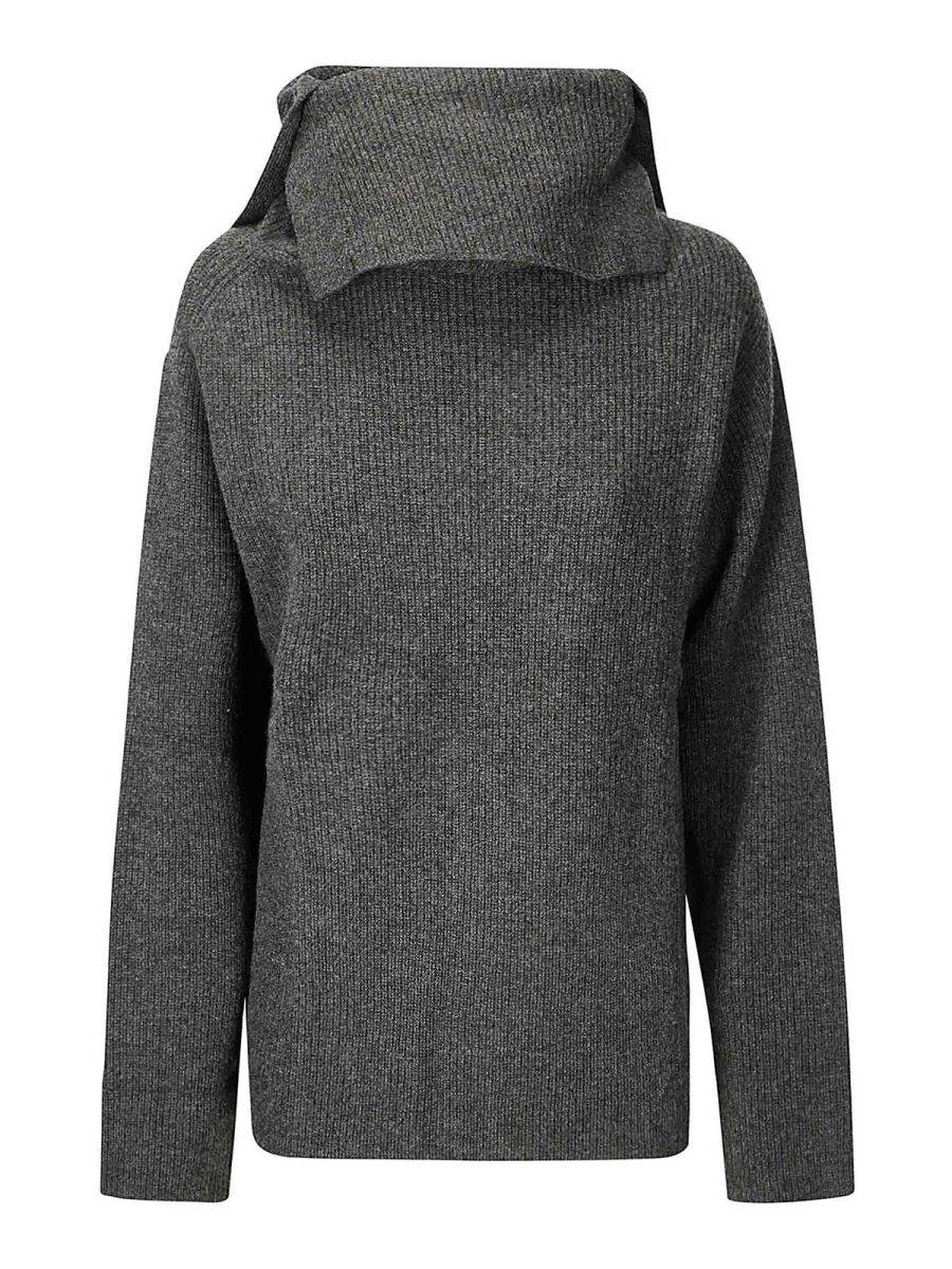 Dawei Pull Col Roulé - Gris Foncé