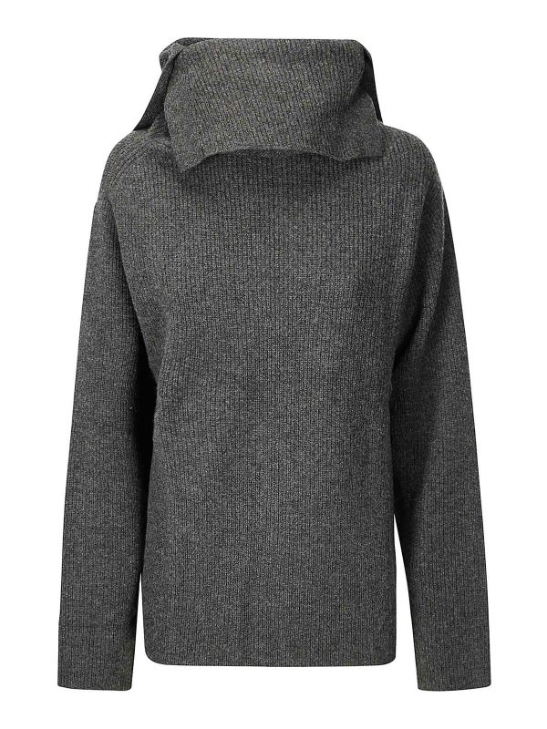 Dawei Pull Col Roulé - Gris Foncé