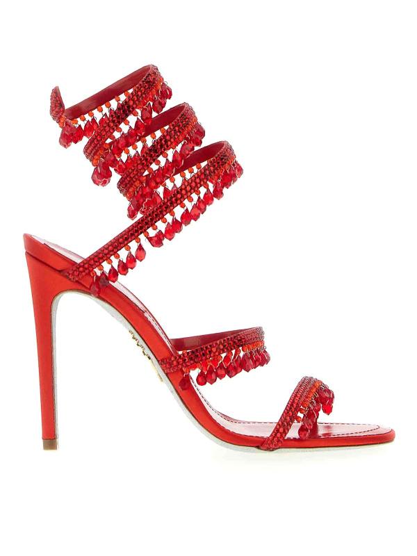 Rene Caovilla Sandales - Rouge