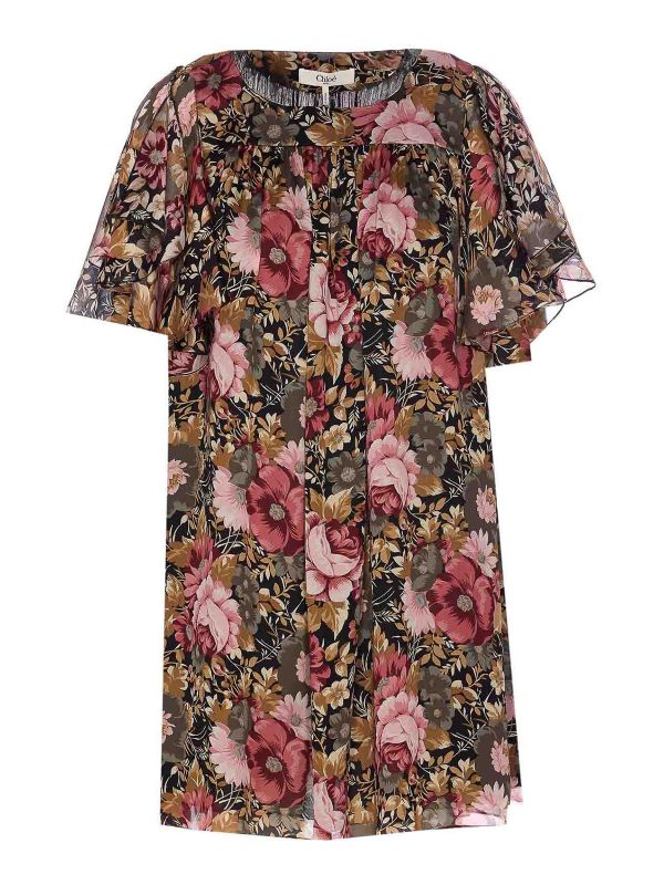 Chloe' Robe Au Genou - Multicolore