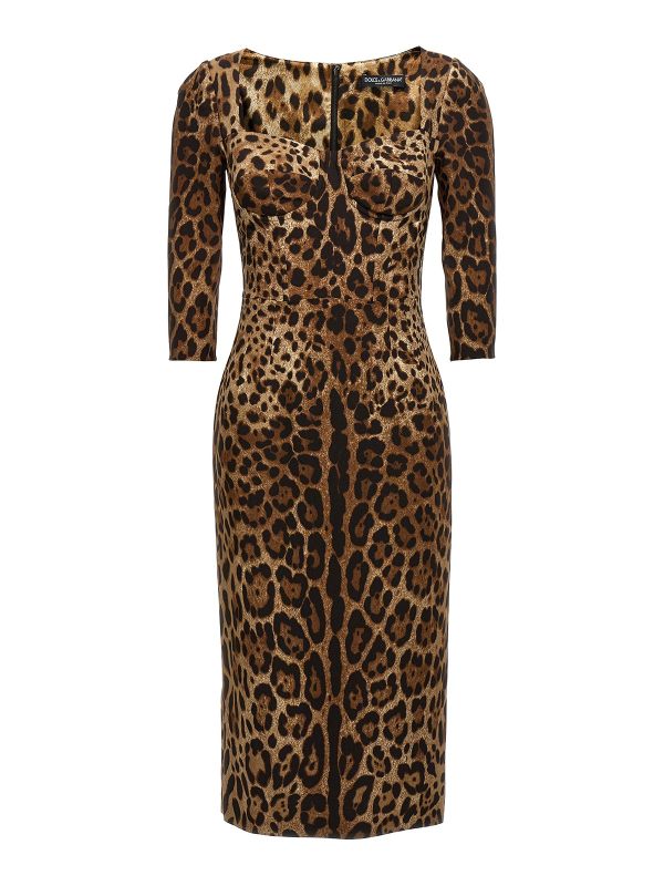 Dolce & Gabbana Maxi Robe - Animalier