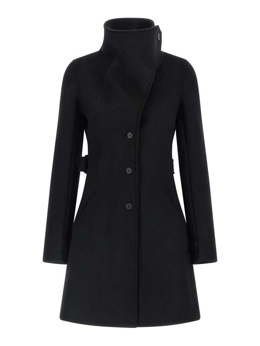 Courreges Manteau Court - Noir