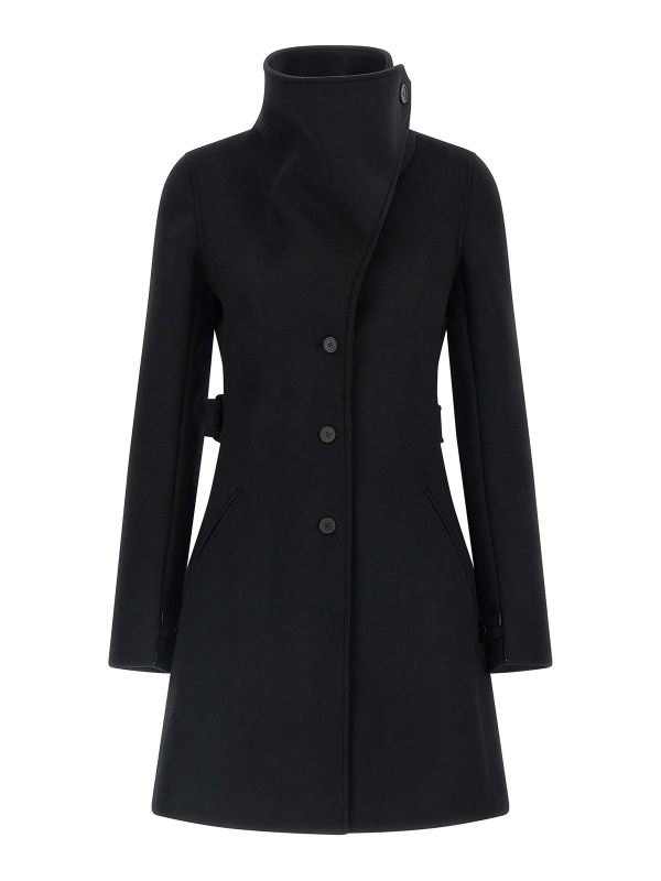 Courreges Manteau Court - Noir