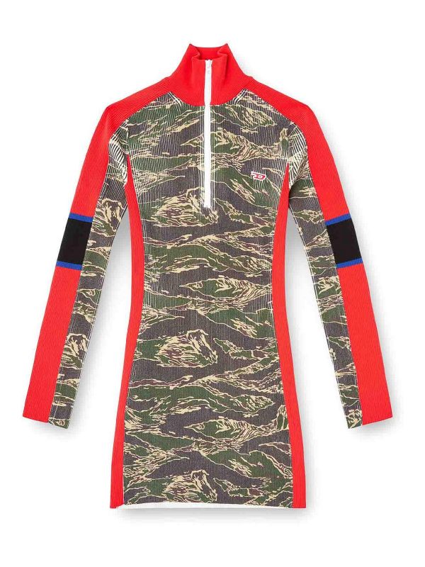 Diesel Robe Courte - Vert