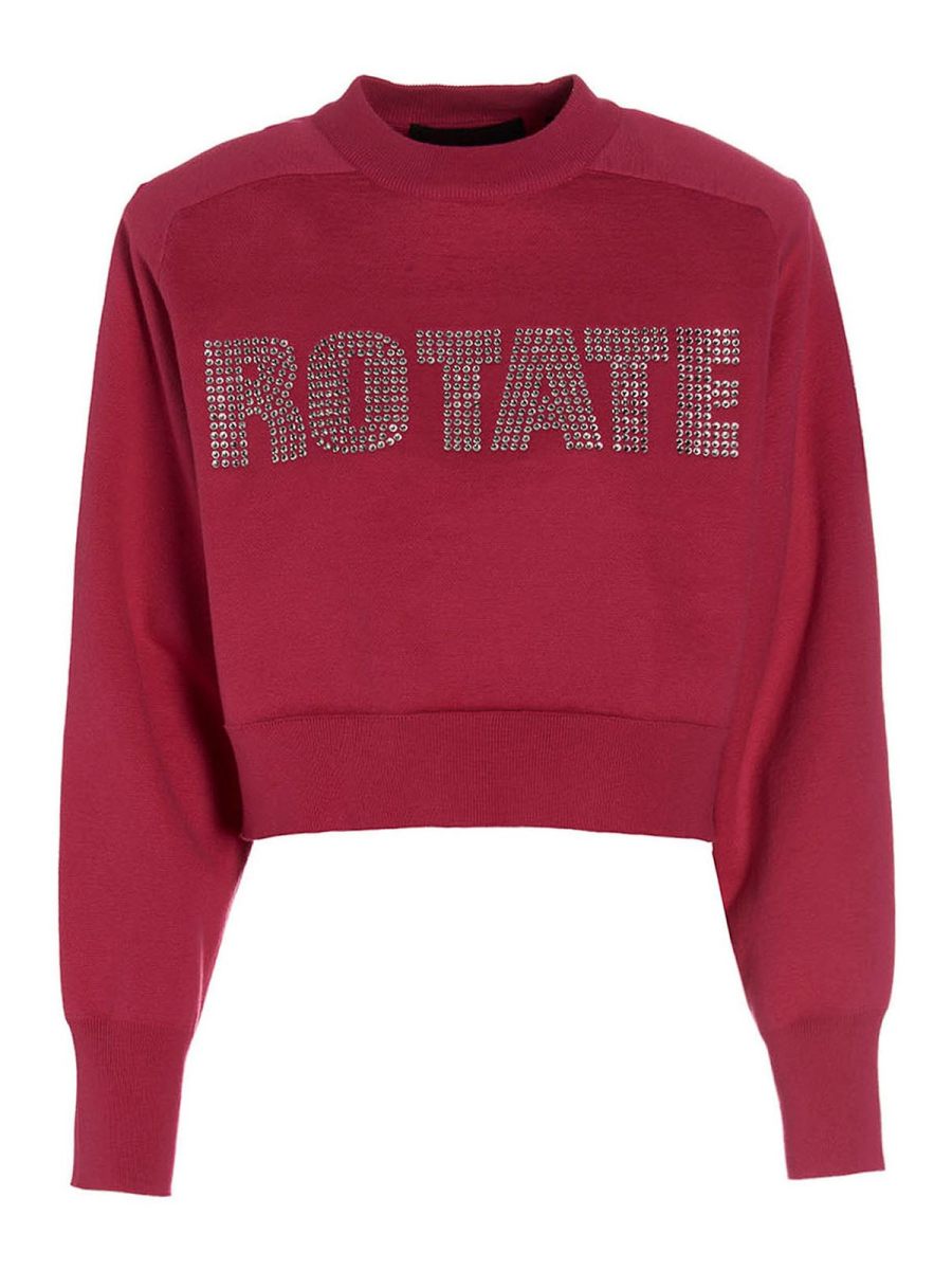 Rotate Birger Christensen Sweat-Shirts - Firm Rhinestone