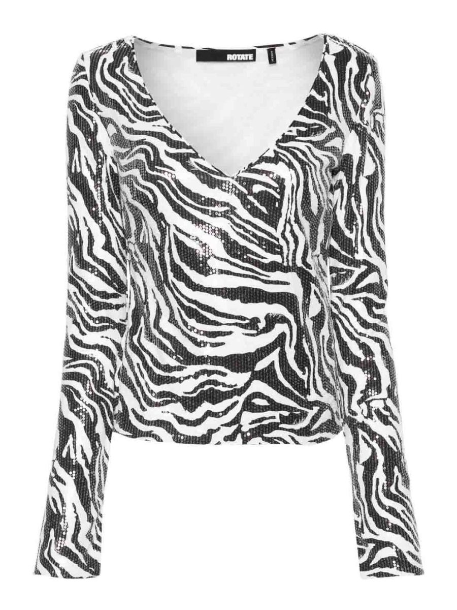 Rotate Birger Christensen T-Shirt - Blanc