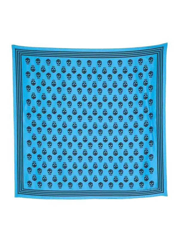 Alexander Mcqueen Écharpe - Bleu