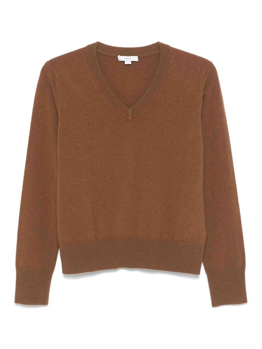 Vince Pull À Col V - Beige