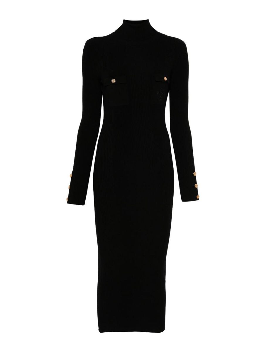 Elisabetta Franchi Robe Au Genou - Noir
