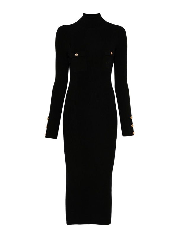 Elisabetta Franchi Robe Au Genou - Noir