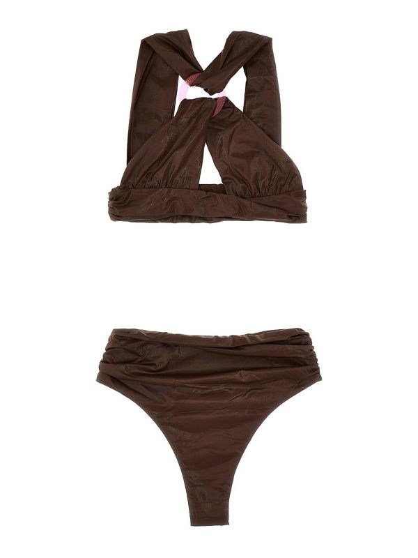 The Attico Maillot De Bain - Marron